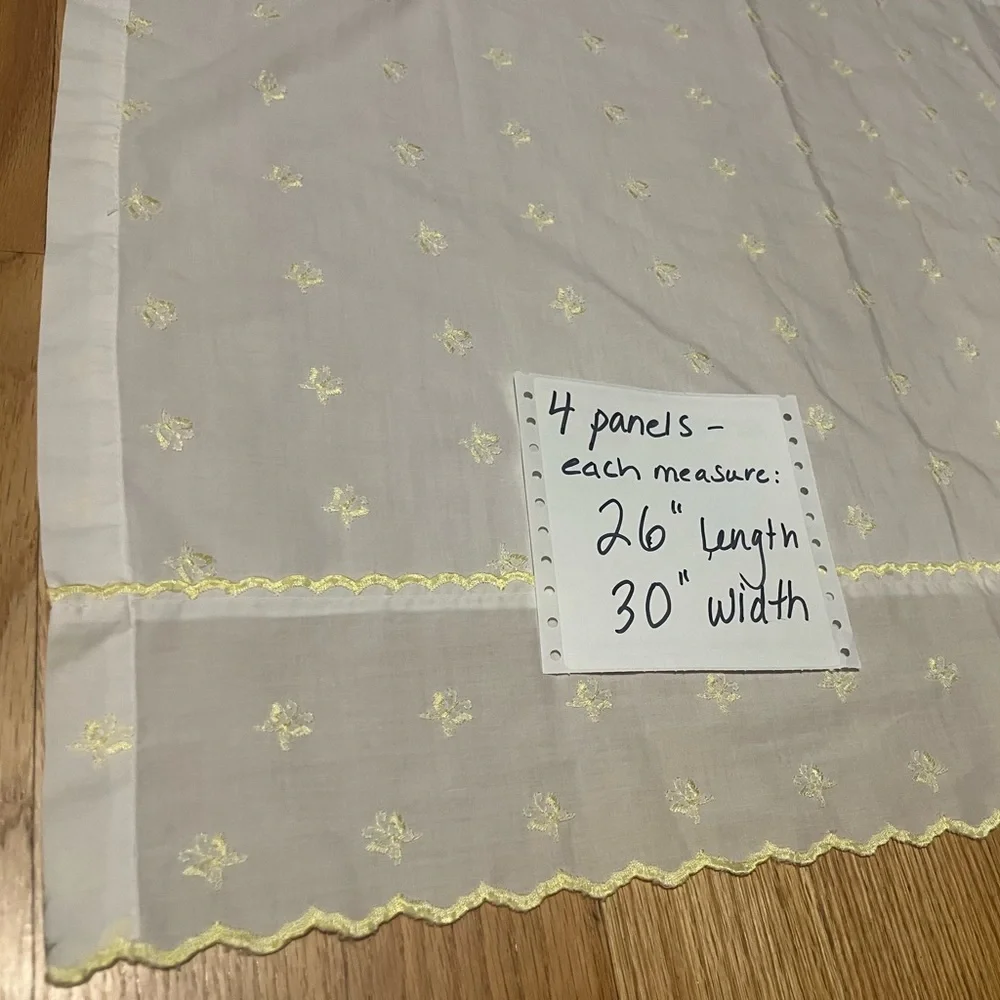 Vintage curtains 4 Panels